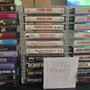 Vintage Soul Funk R&B Cassette Tape Lot – 30+ Tapes Set